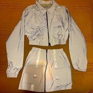 Medium, Reflective Skirt Set